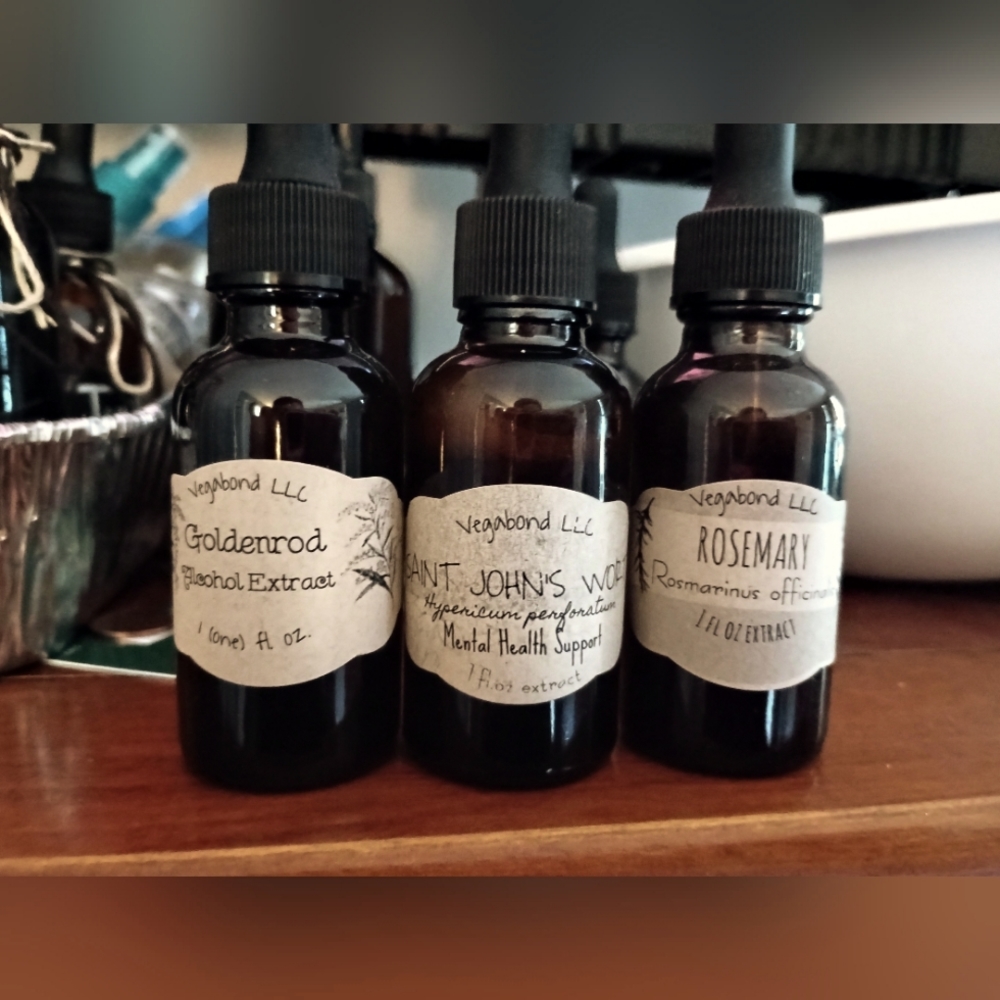Hand foraged tinctures